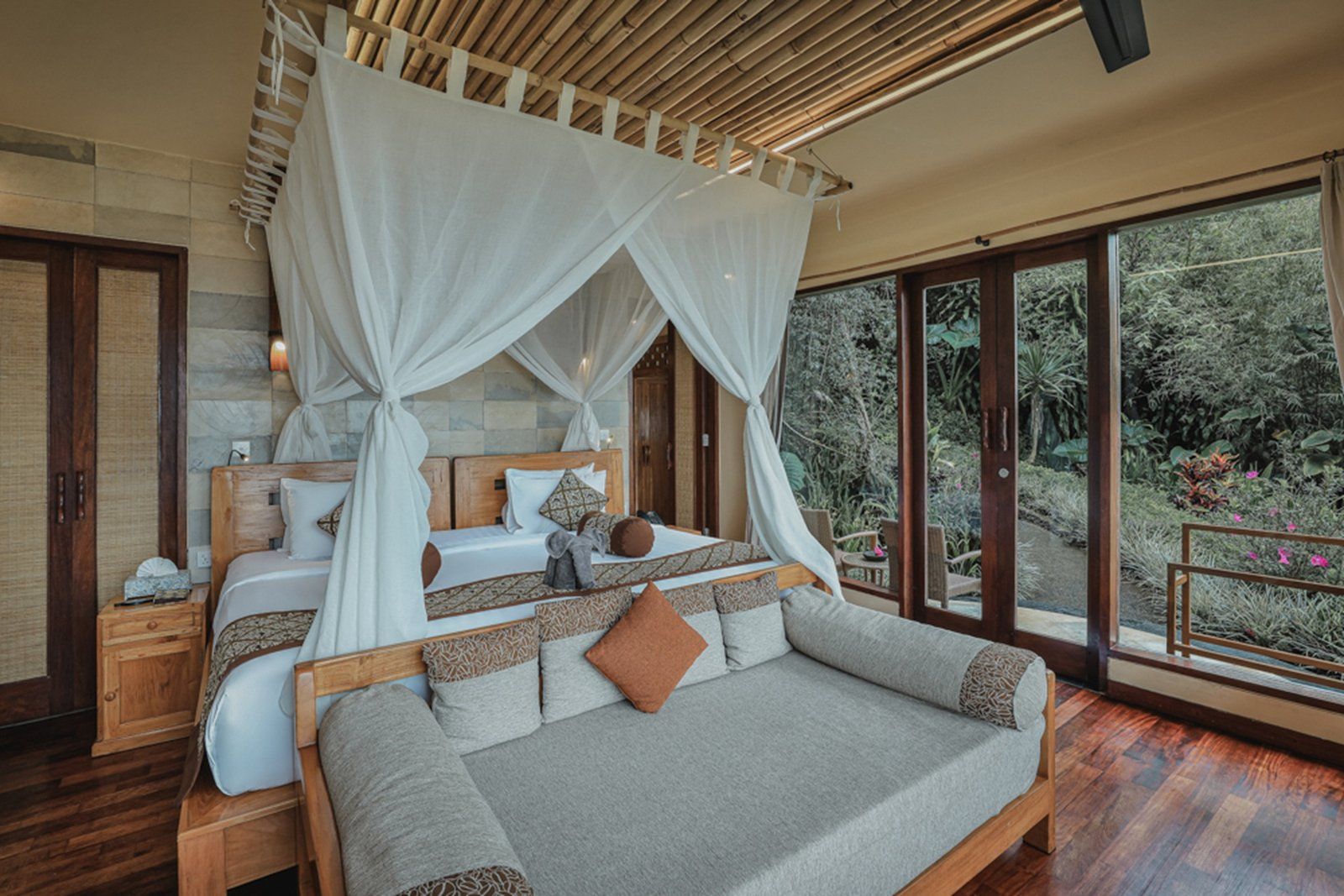A villa terrace above the Munduk highlands
