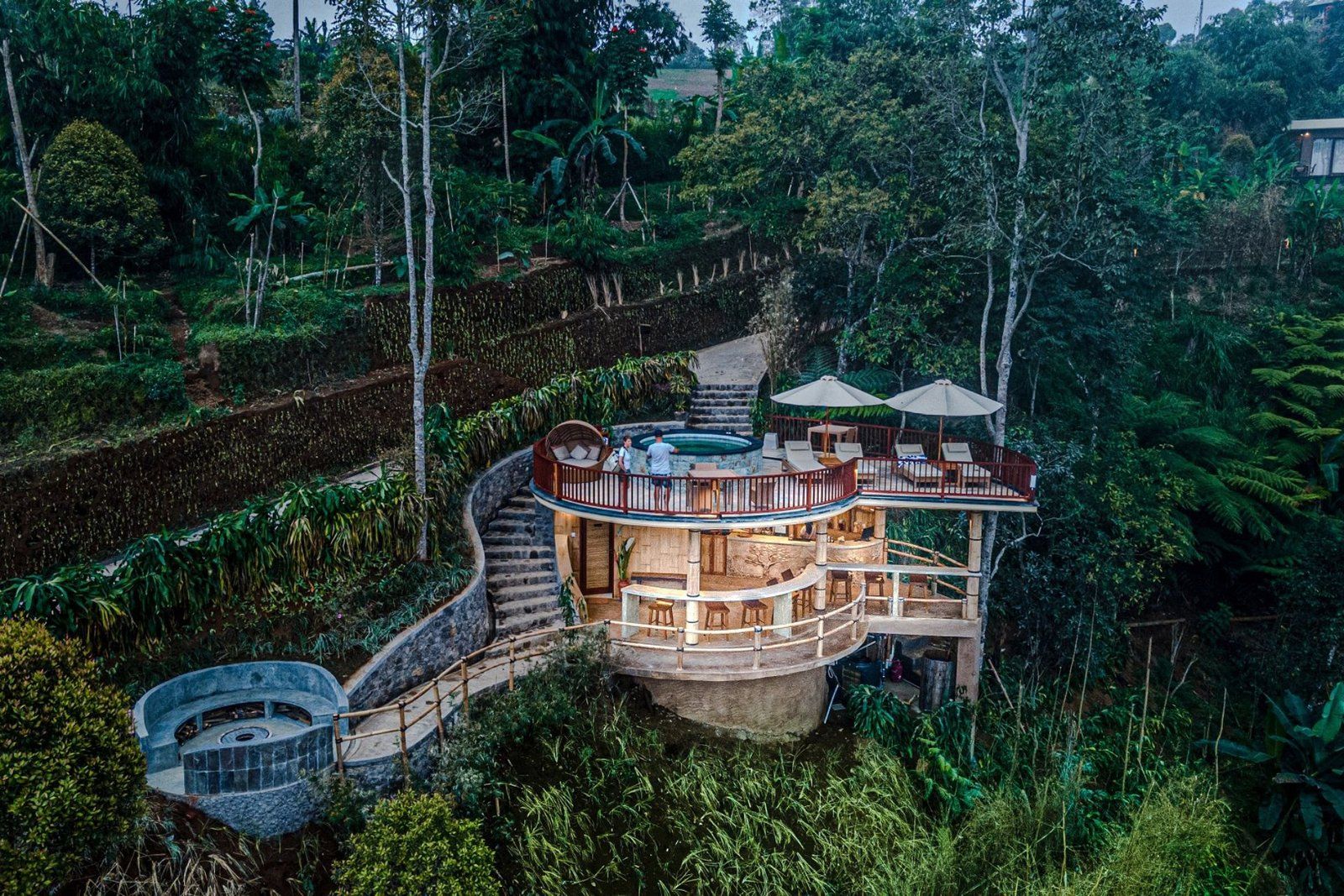 Misty rainforest in the Munduk highlands
